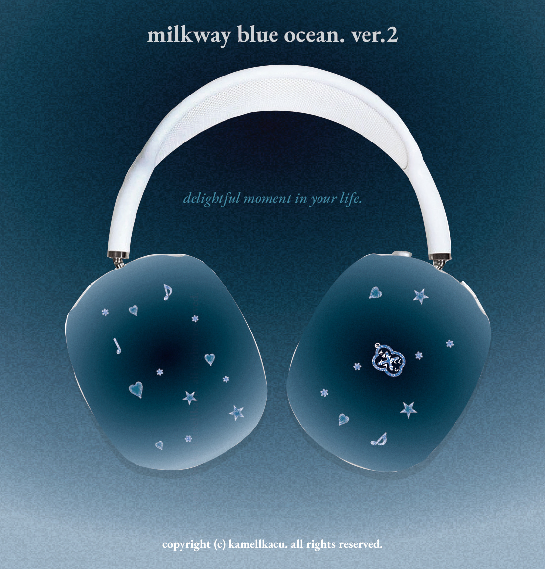 [에어팟맥스] milkway blue ocean. ver.2 airpods max hard case